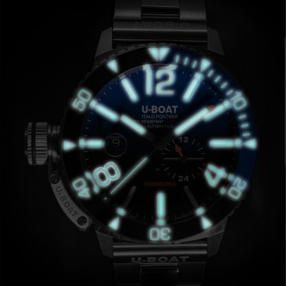 SOMMERSO CÉRAMIQUE BLEU/MT BRACELET EN ACIER 9519/MT
