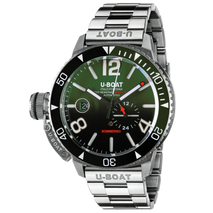SOMMERSO CÉRAMIQUE VERT/MT BRACELET ACIER INOXYDABLE 9520/MT
