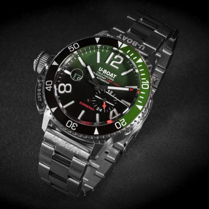 SOMMERSO CÉRAMIQUE VERT/MT BRACELET ACIER INOXYDABLE 9520/MT