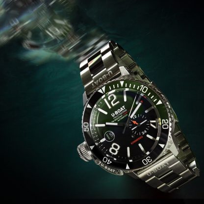 SOMMERSO CÉRAMIQUE VERT/MT BRACELET ACIER INOXYDABLE 9520/MT