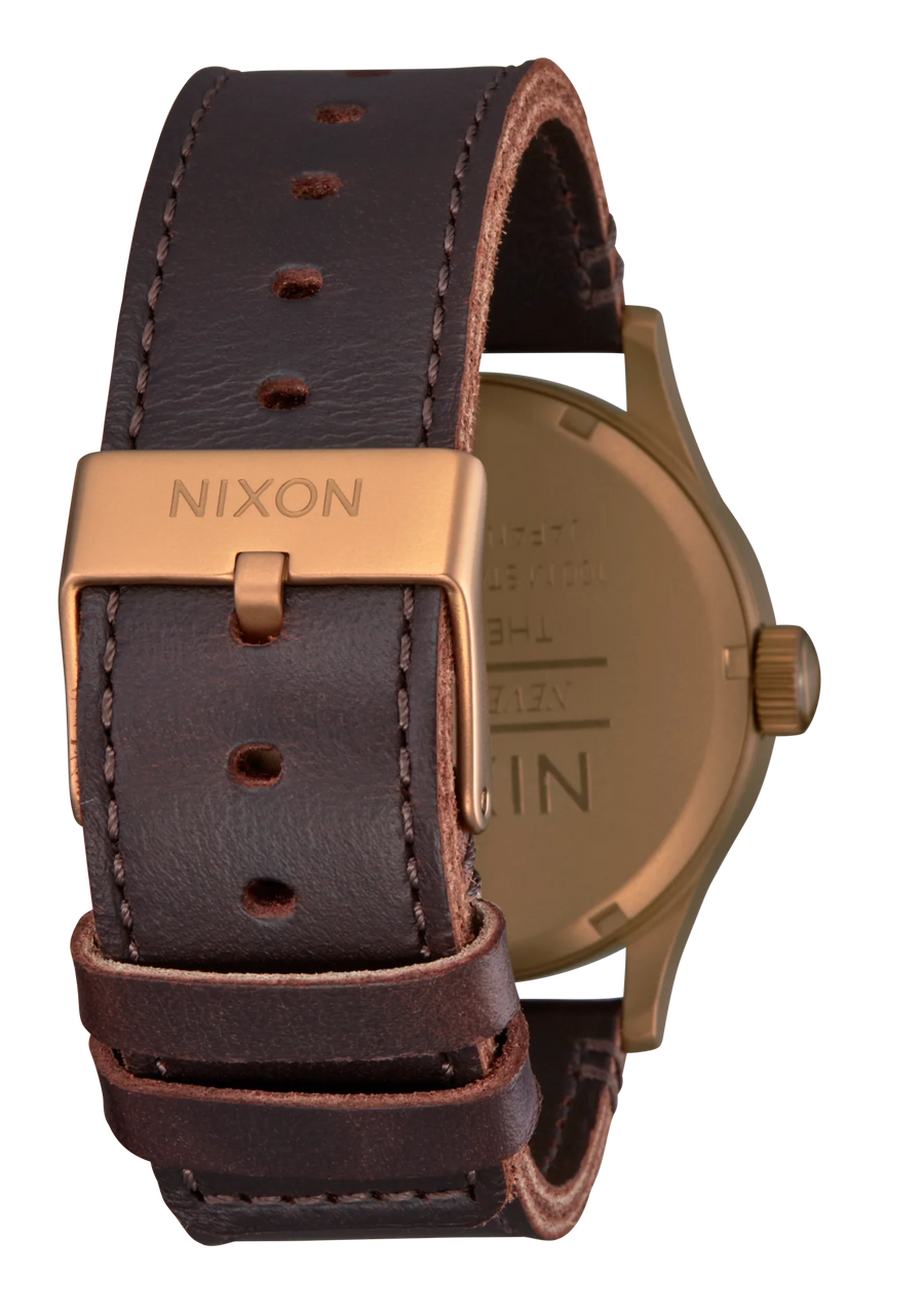 Nixon montre Sentry Cuir Bronze / Black - VENTE FINALE