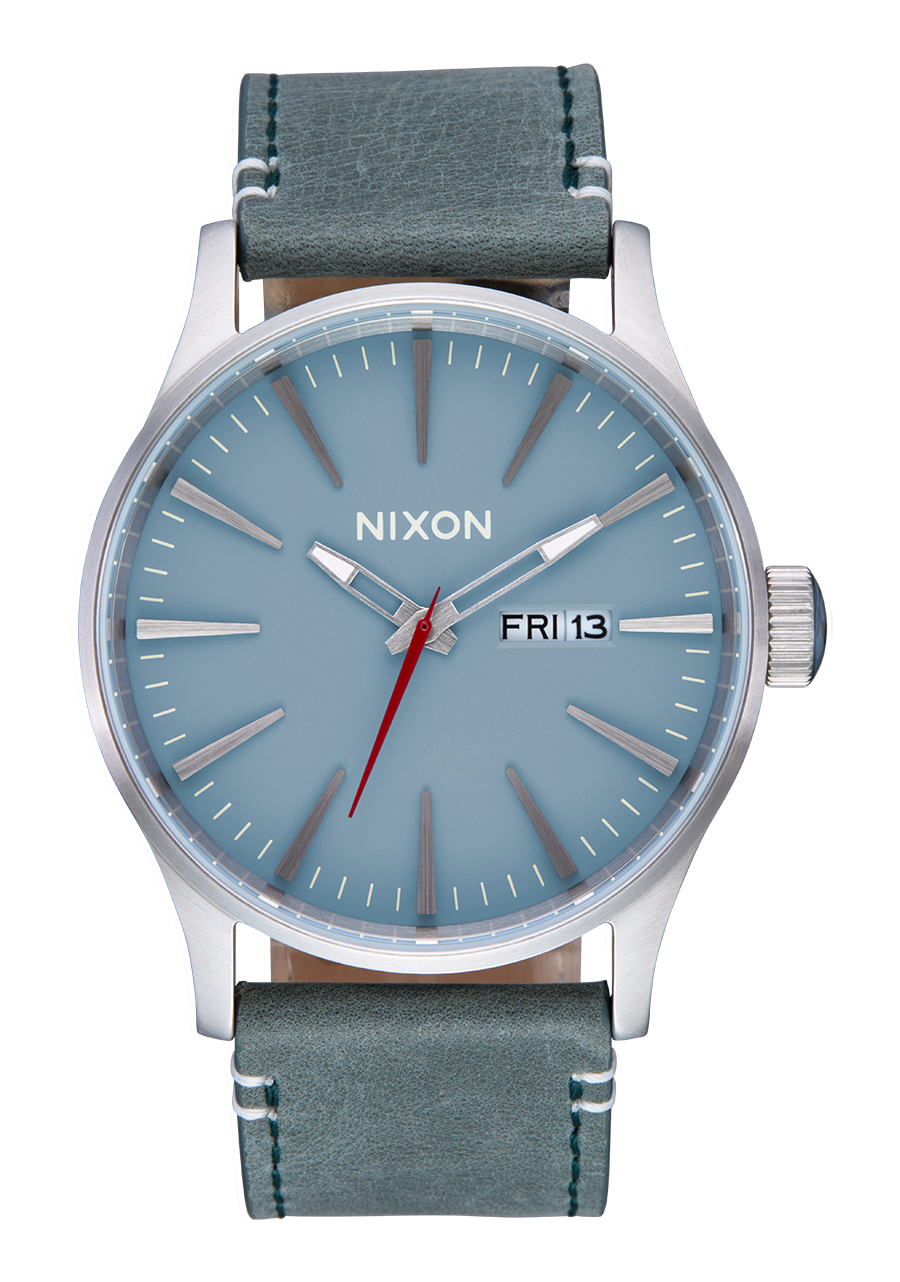 Sentry Leather - Silver /Dusty Blue / Dk Forest