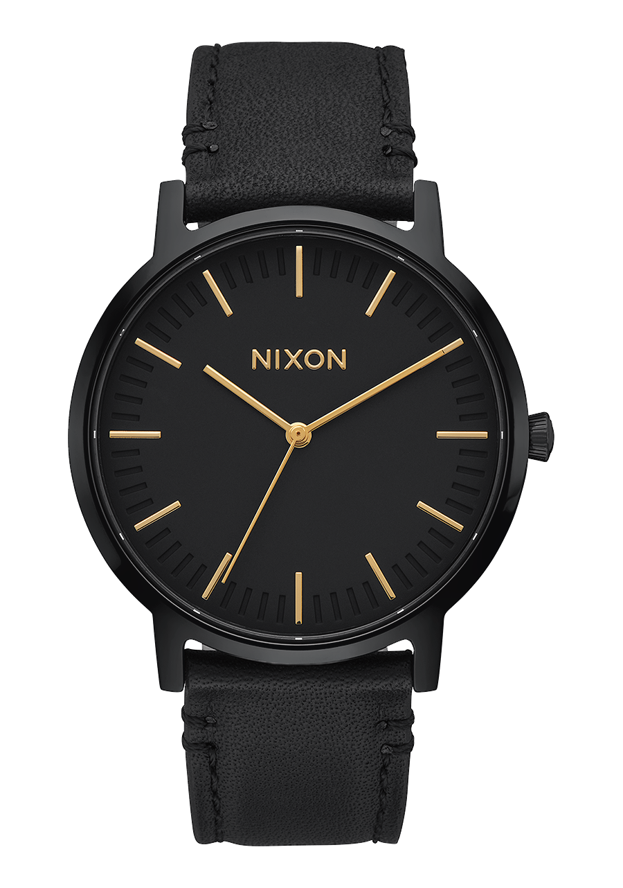 Porter Leather - Noir uni / doré
