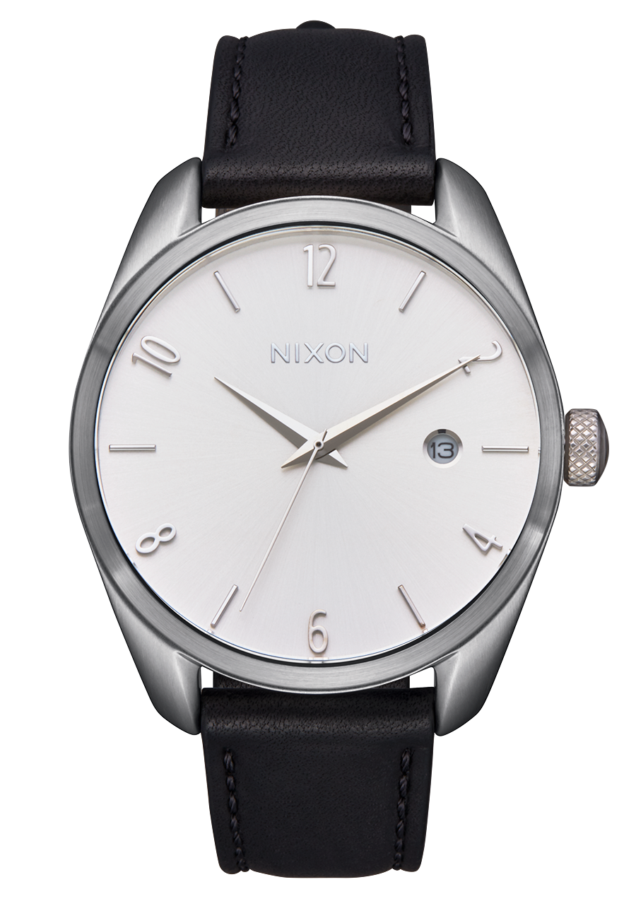 Thalia Leather - Argent / noir