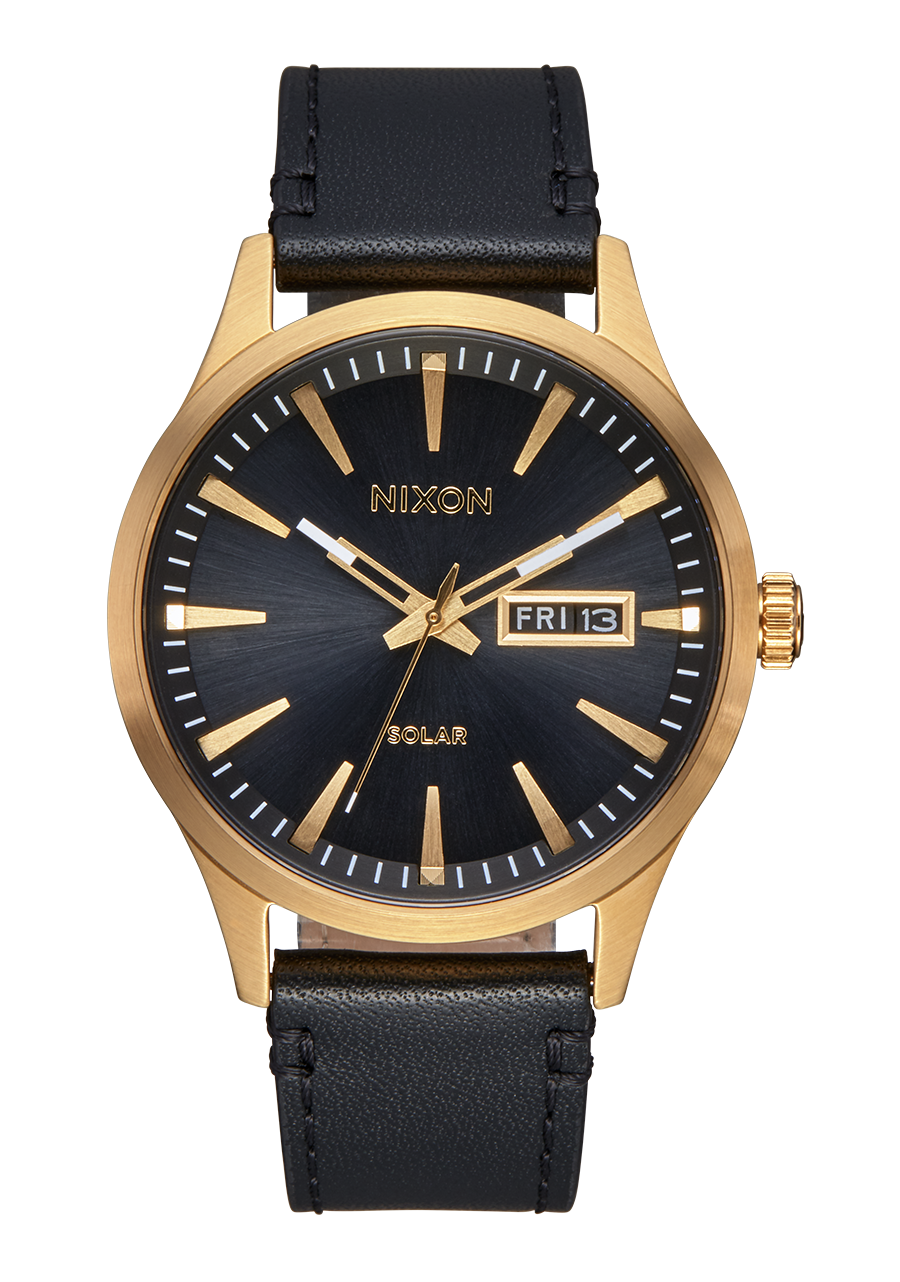 Sentry Solar Leather - Doré uni / noir