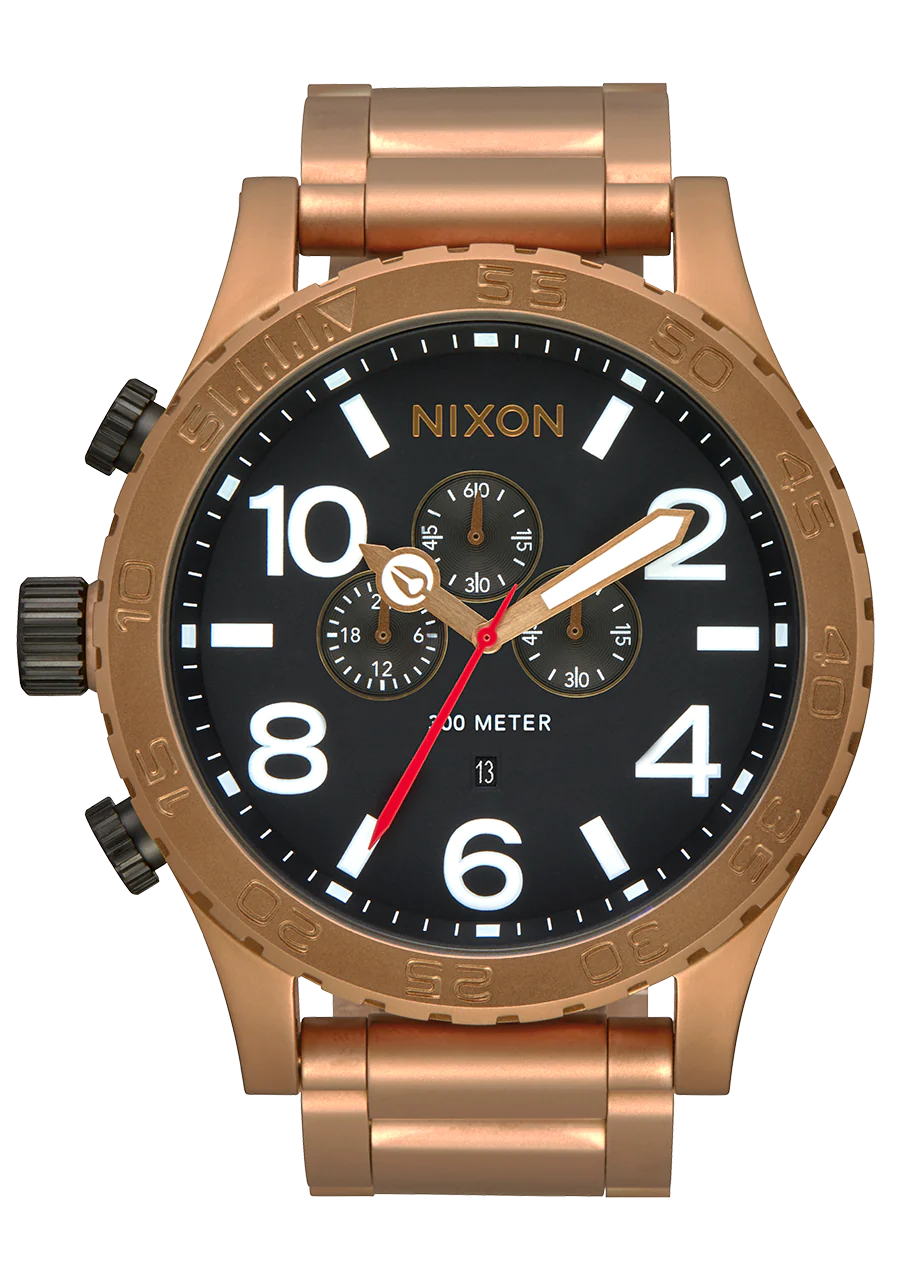 Nixon montre 51-30 Chrono Bronze / Noir