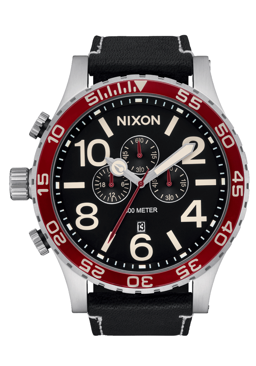 51-30 Chrono Leather - Silver / Black / Cranberry