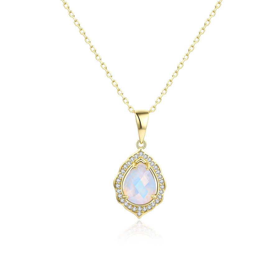 Collier Pierre de lune or jaune Adèle