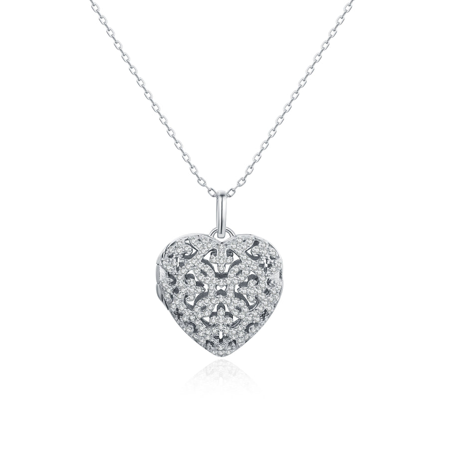Pendentif Loquet Coeur argent Amélia
