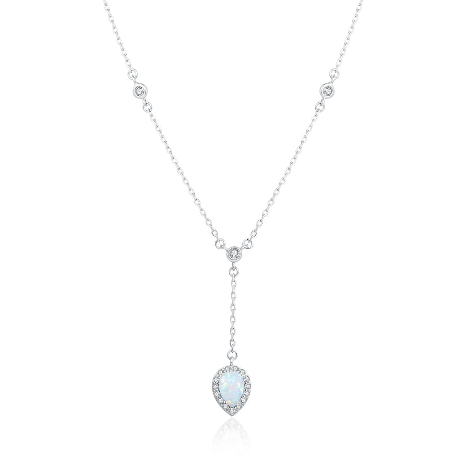 Collier avec Opale or rose Ariel