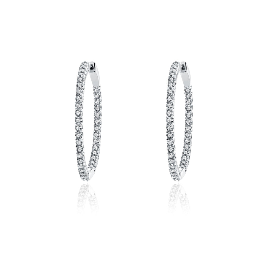 Anneaux argent Lucie 20mm