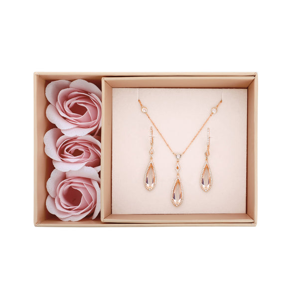 Coffret morganite or rose Pinkalie — Coffret Morganite Or Rose Mélissa