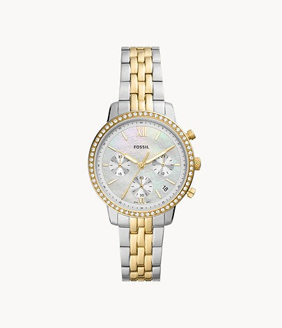 Fossil montre Neutra chronographe Bicolore