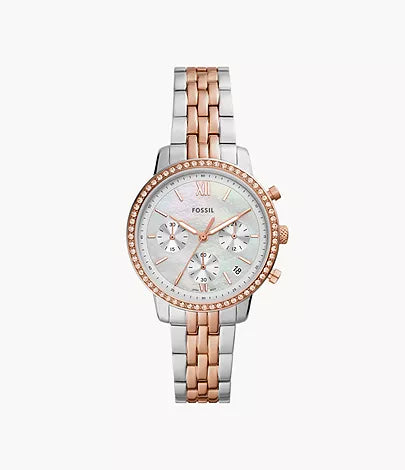 FOSSIL Montre chronographe Neutra en acier inoxydable bicolore