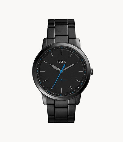 Fossil montre The Minimalist extra plate à trois aiguilles noir