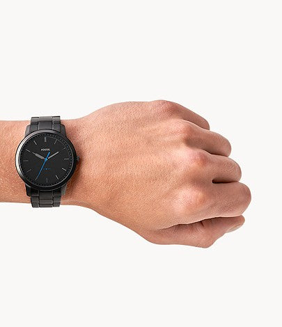 Fossil montre The Minimalist extra plate à trois aiguilles noir