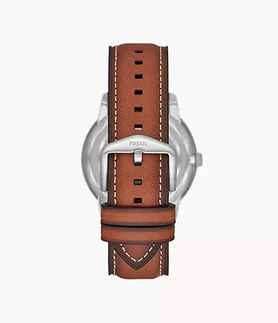 FOSSIL Montre multifonctionnelle Neutra Moonphase en cuir brun