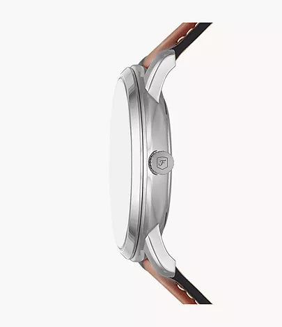 FOSSIL Montre multifonctionnelle Neutra Moonphase en cuir brun