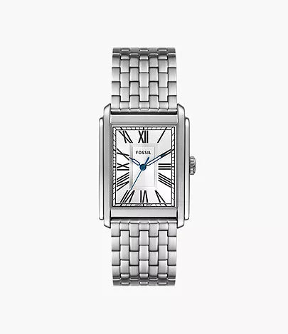 FOSSIL Montre Carraway à trois aiguilles en acier inoxydable