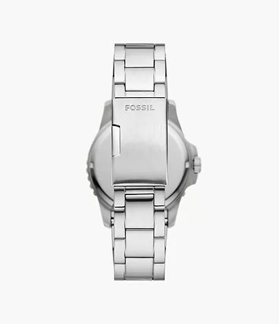 FOSSIL Montre à trois aiguilles avec date Fossil Blue Dive en acier inoxydable