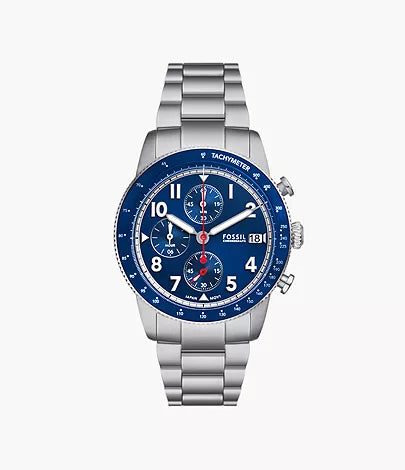 FOSSIL Montre chronographe Sport Tourer en acier inoxydable