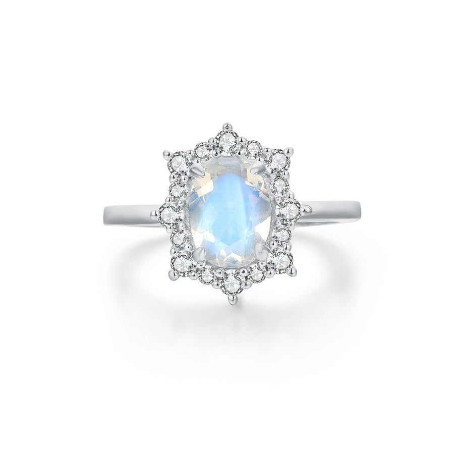 Bague Pierre de lune argent Léonie