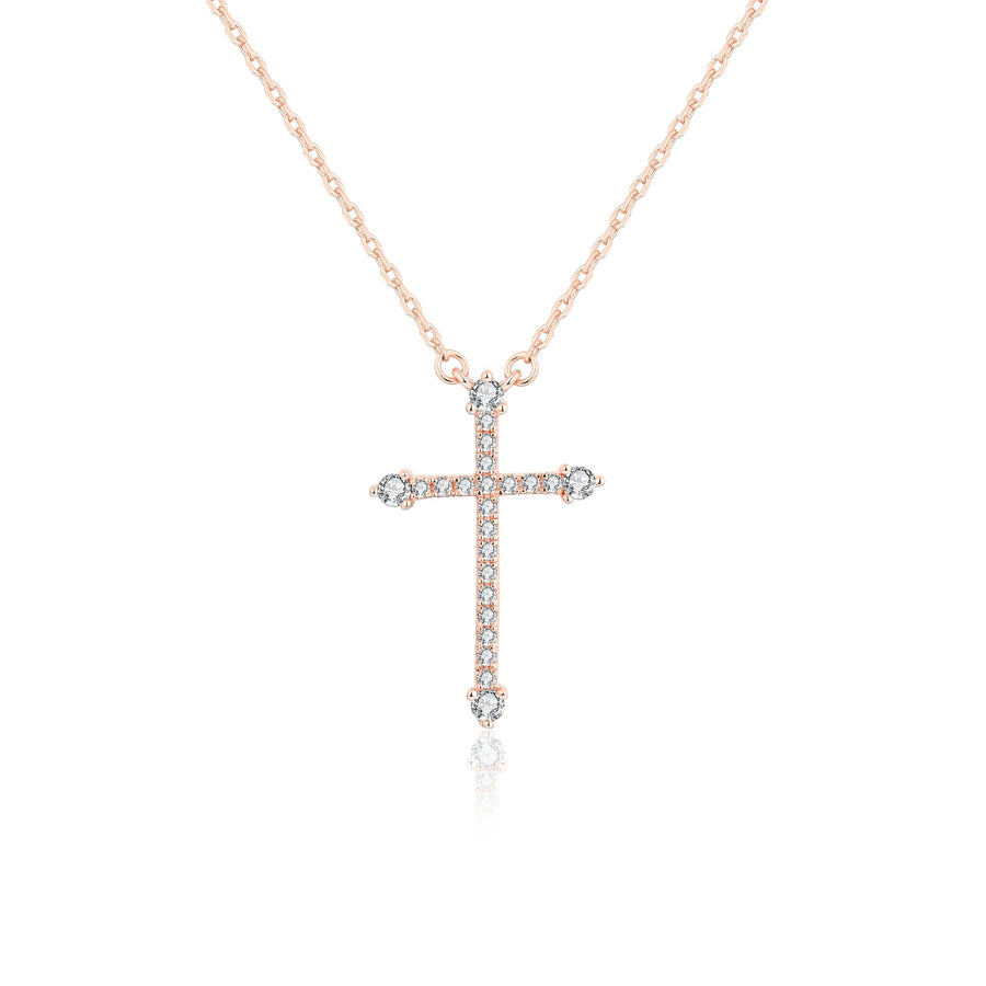 Collier croix argent Lisane