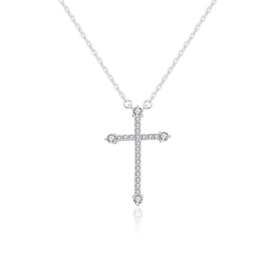 Collier croix argent Lisane