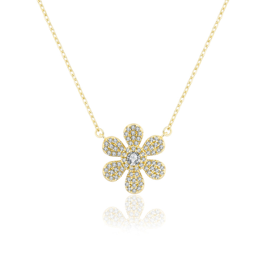 Collier or jaune Marguerite