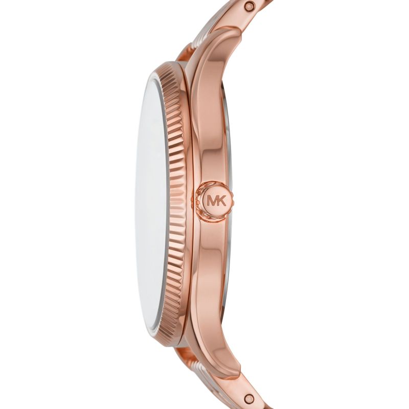 MK montre Lexington or rose