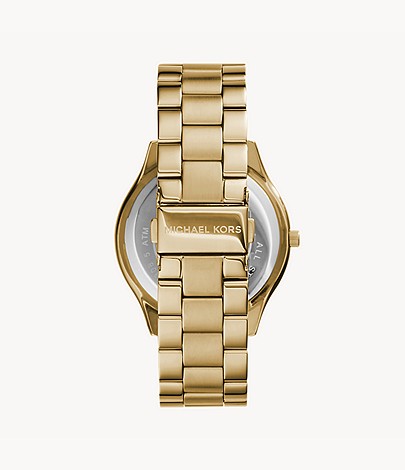 MK montre Runway Slim en acier inoxydable doré