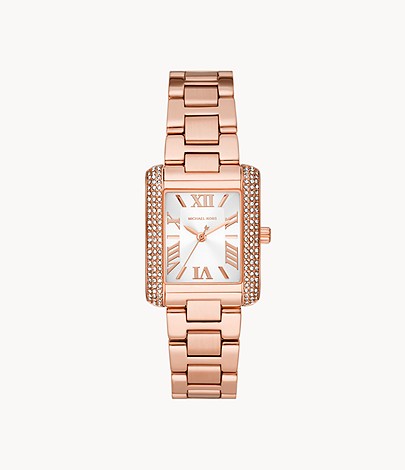 Mk montre Emery trois aiguille or rose