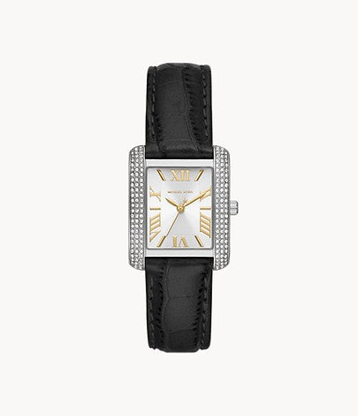 Mk montre Emery trois aiguille cuir croco noir