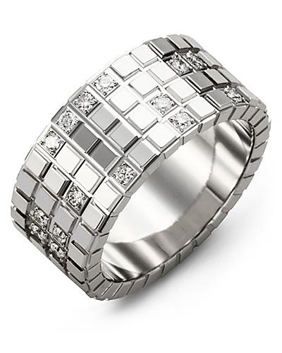 VENTE FINALE - JONC POUR HOMMES PUZZLE 0,70CT 10KW