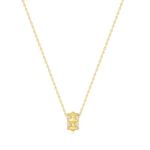 Collier à pendentif scintillant géométrique