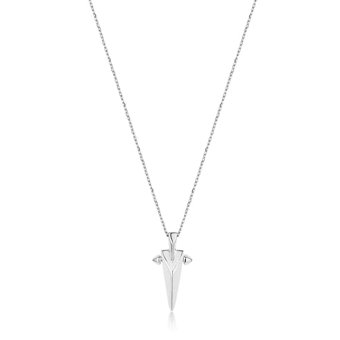 Collier pendentif à pointe géométrique