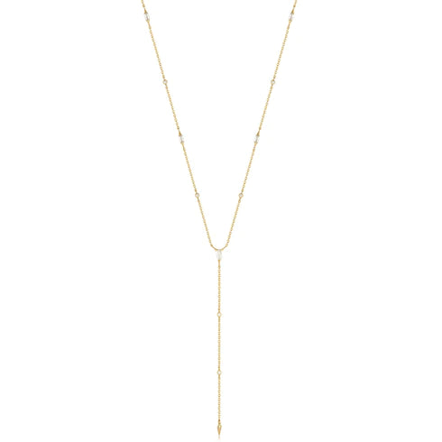 Collier Y à pointe scintillante