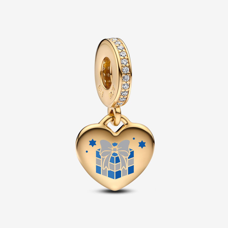 Charm-pendentif Boîte-cadeau de Hanoucca