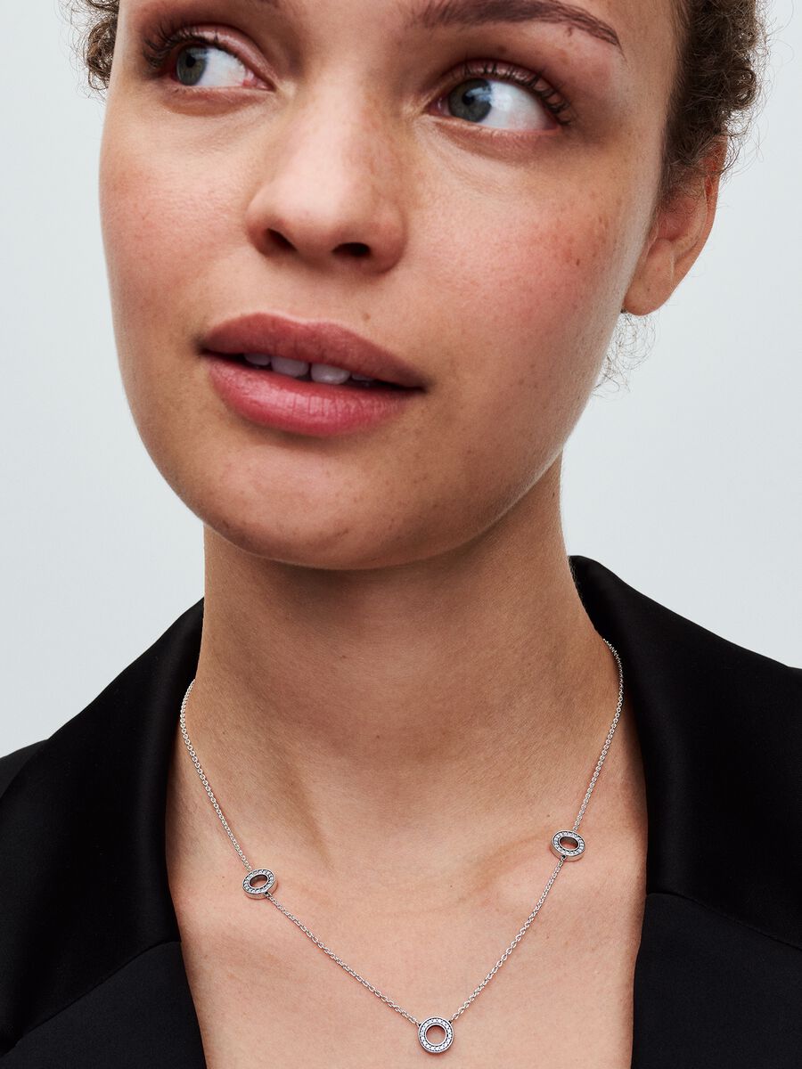 Collier Cercles en pavé