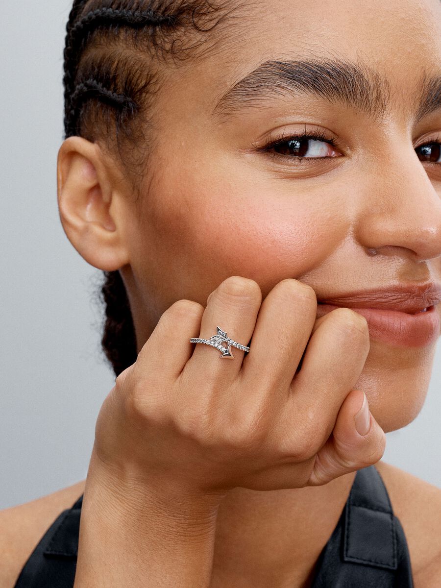 Bague Flèche scintillante