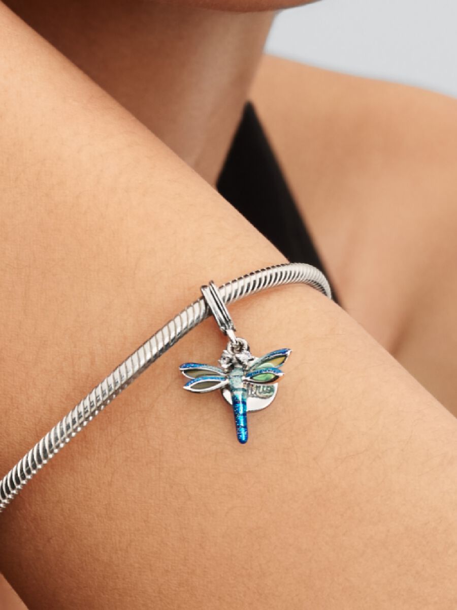 Charm-pendentif double Libellule