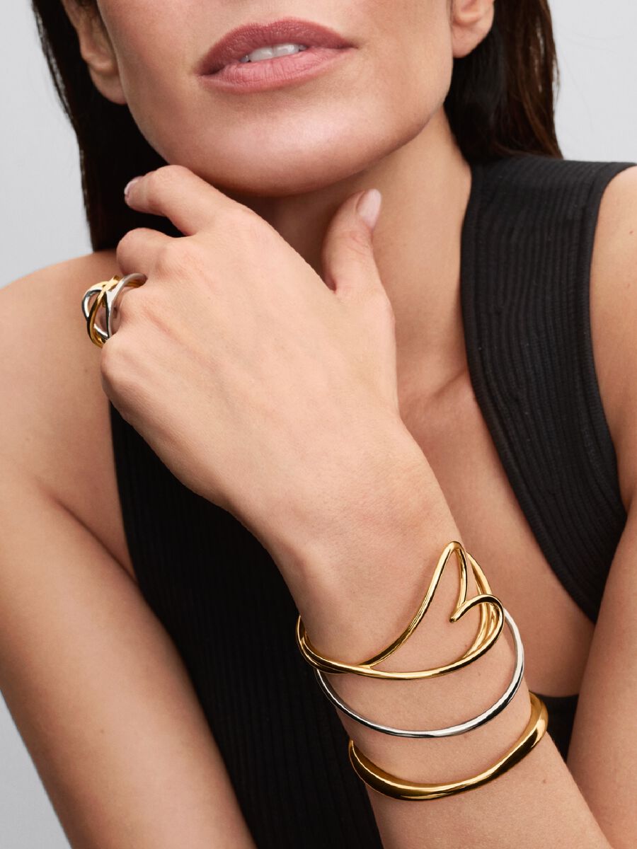 Bracelet jonc Cœur de forme organique