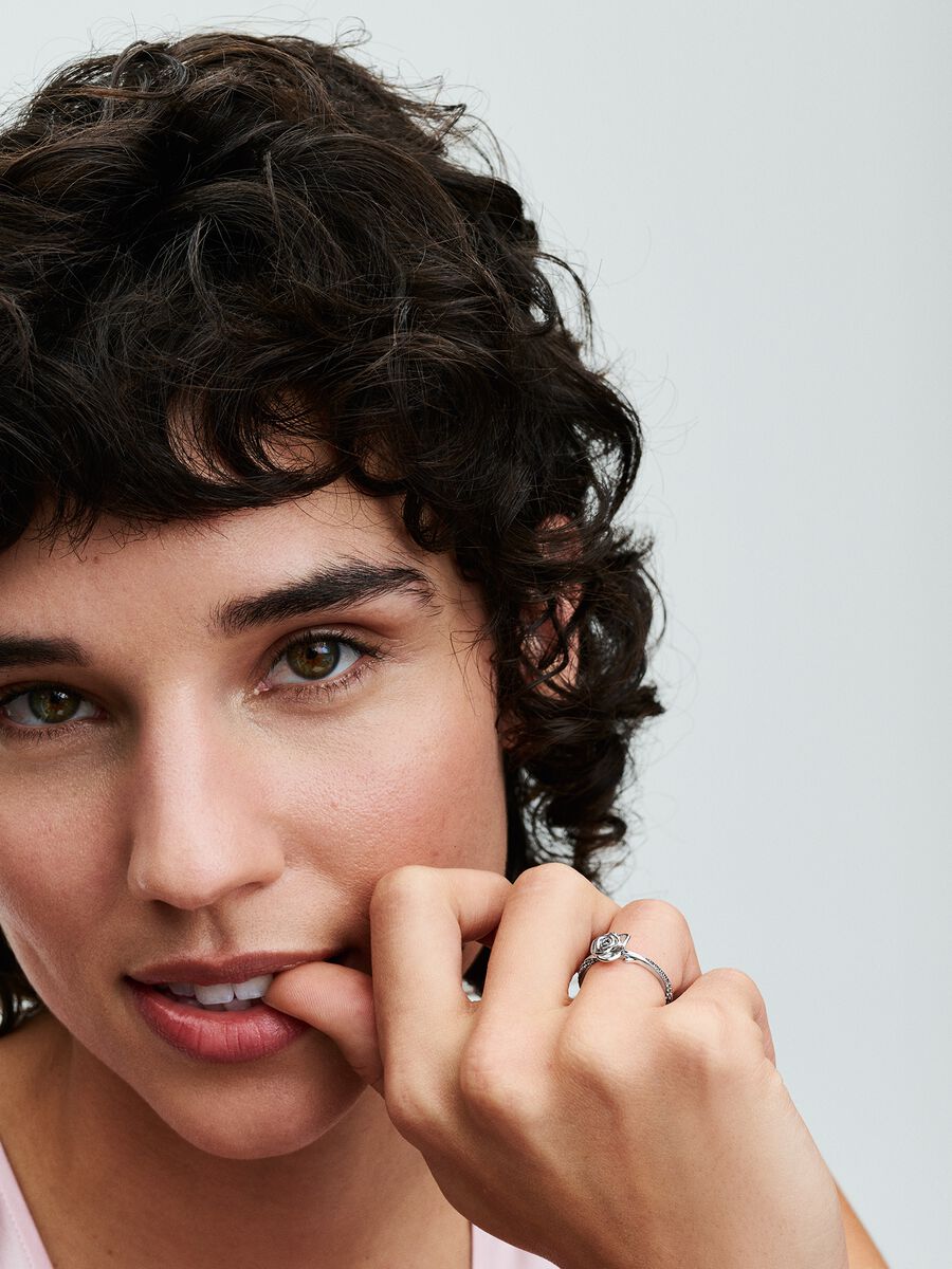 Bague Rose en fleur