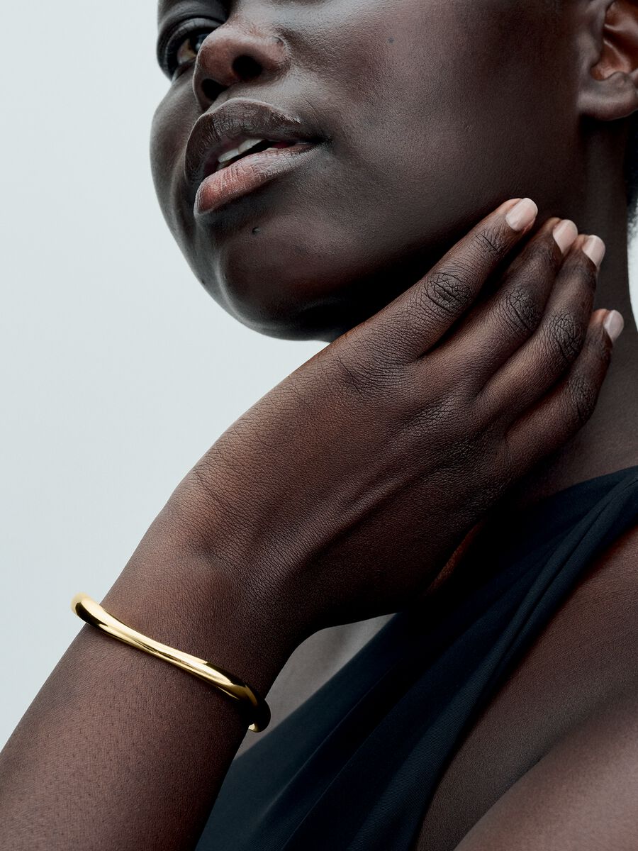 Bracelet rigide ouvert Forme organique