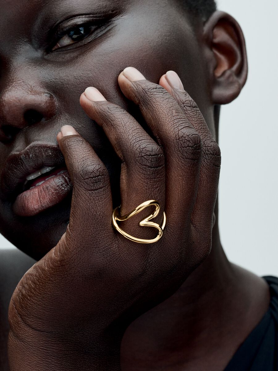 Bague Cœur de forme organique