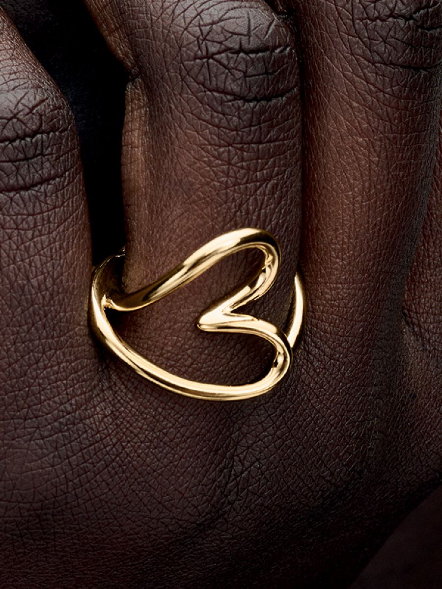 Bague Cœur de forme organique