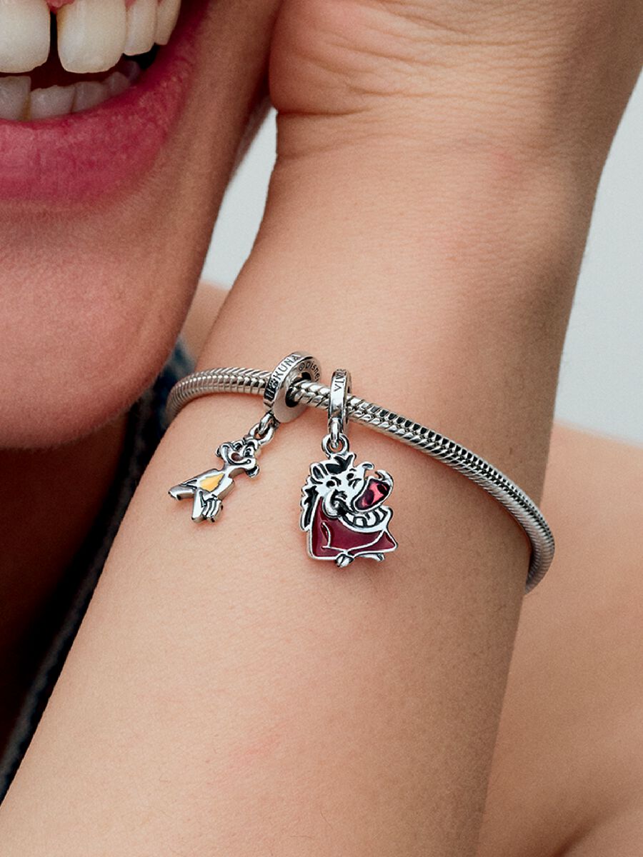 Charm-pendentif séparable Timon et Pumba du Roi Lion de Disney