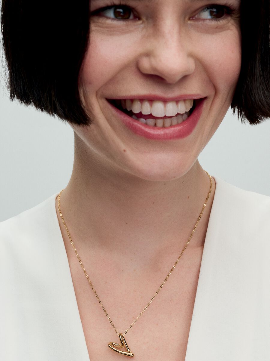 Collier à pendentif Cœur de forme organique