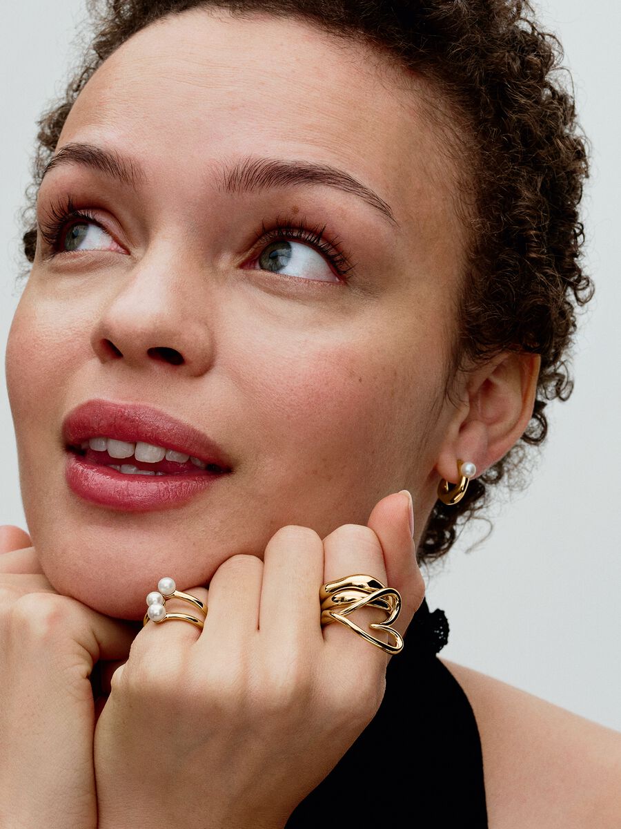 Bague Cœur de forme organique