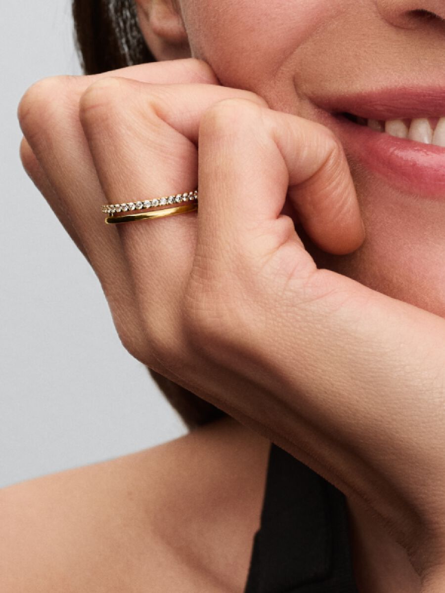 Bague à double anneau